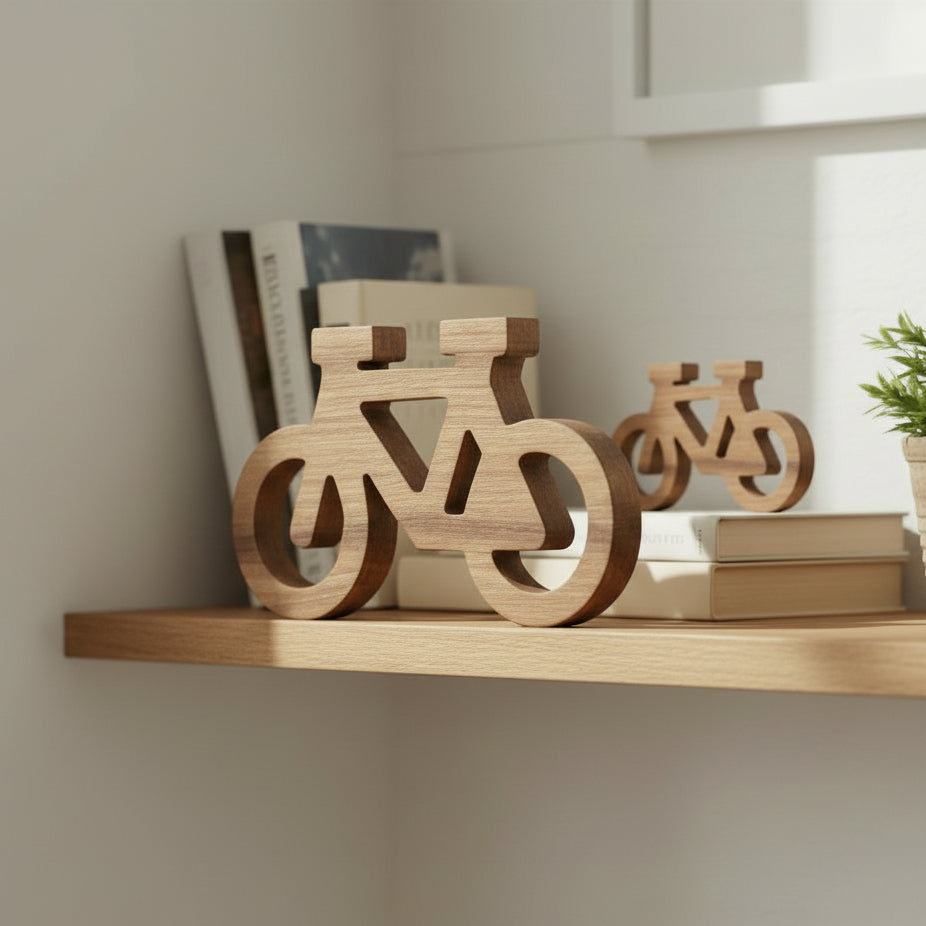 Bicicleta de Madera Decorativa 31 cm