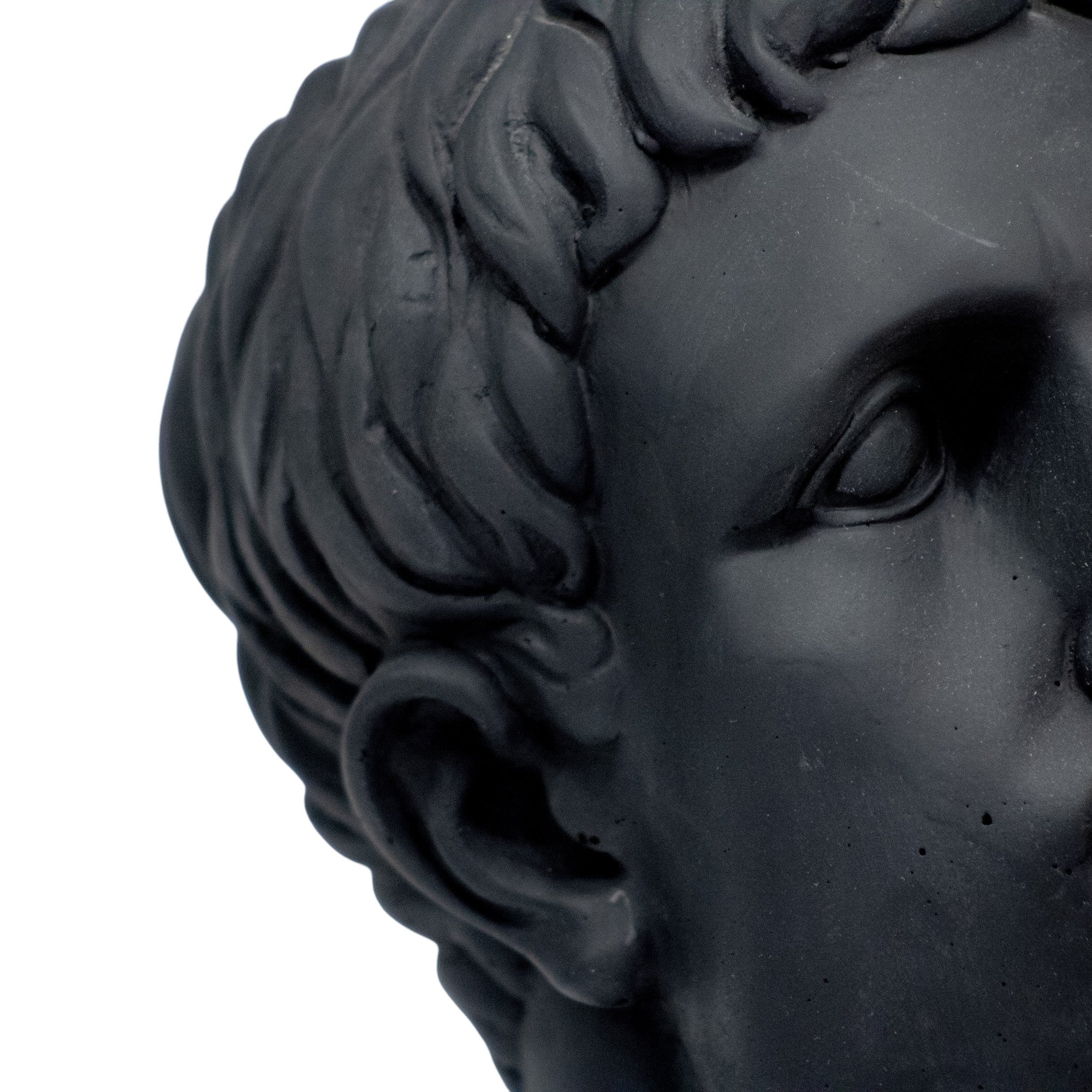 Busto con Chicle Negro + Madera Figura Decorativa Moderna 34 cm