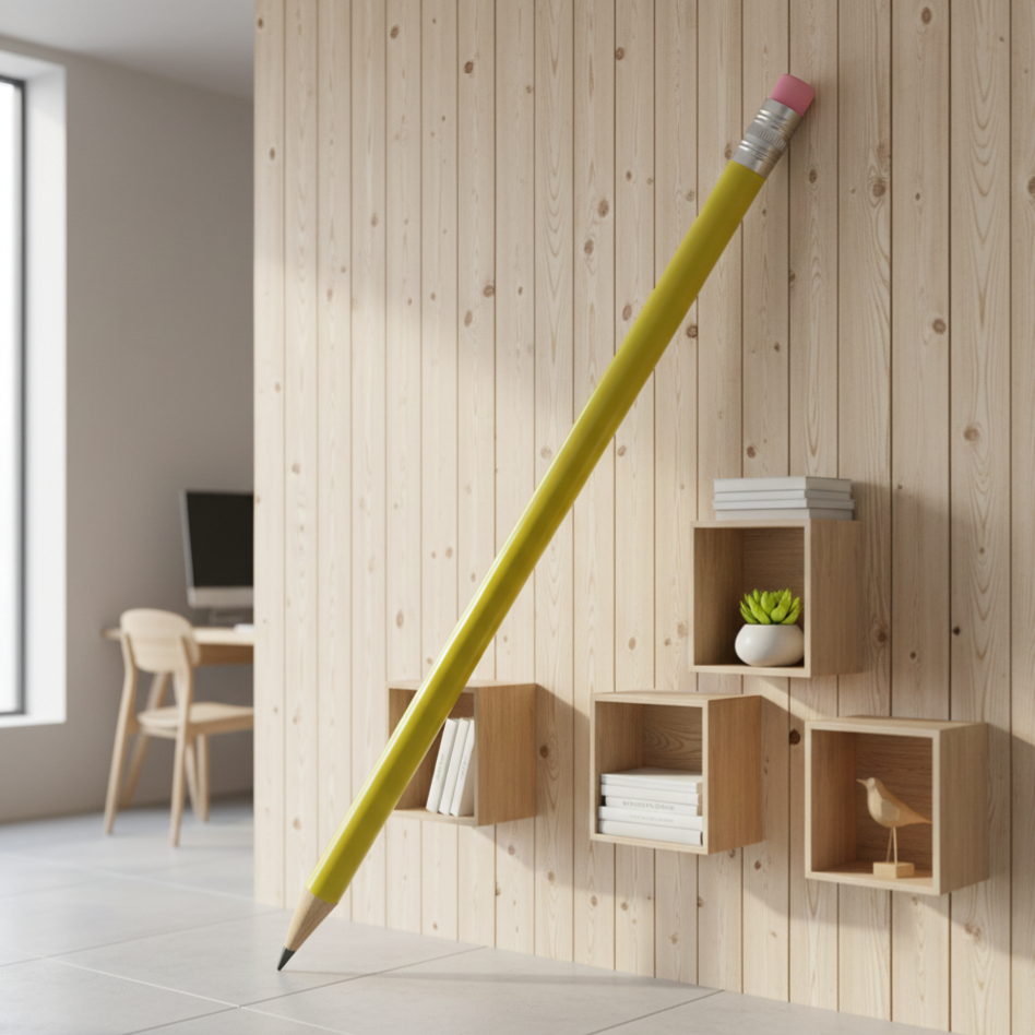 Lápiz Gigante Decorativo Color Limón – 180 cm