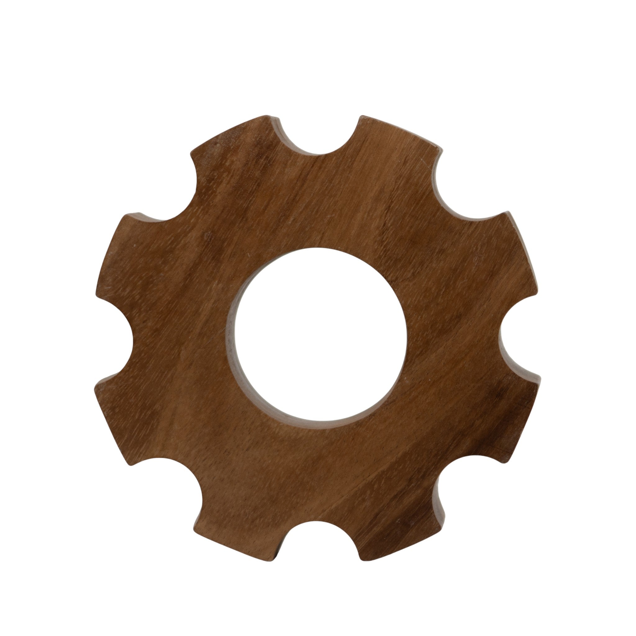 Engrane Decorativo de Madera – 18 cm