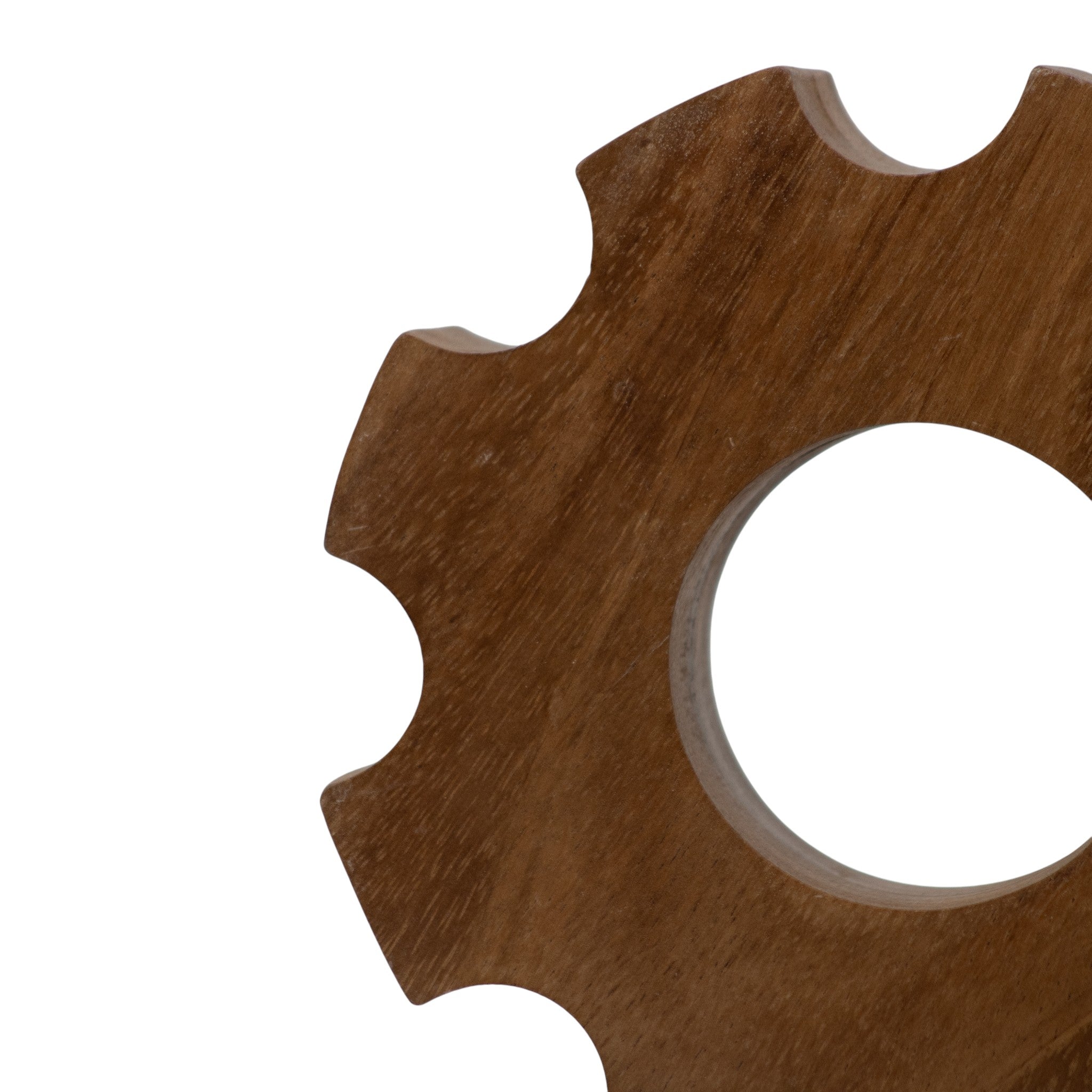 Engrane Decorativo de Madera – 18 cm