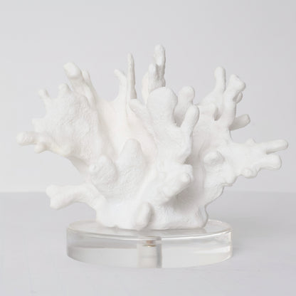 ESCULTURA DE CORAL EN RESINA C/BASE