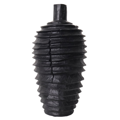 JARRON DE RESINA SIM MADERA NEGRO I