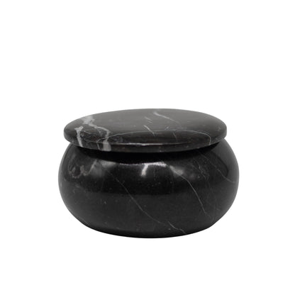 Alhajero Boleado de MÃ¡rmol Negro â€“ 10 cm
