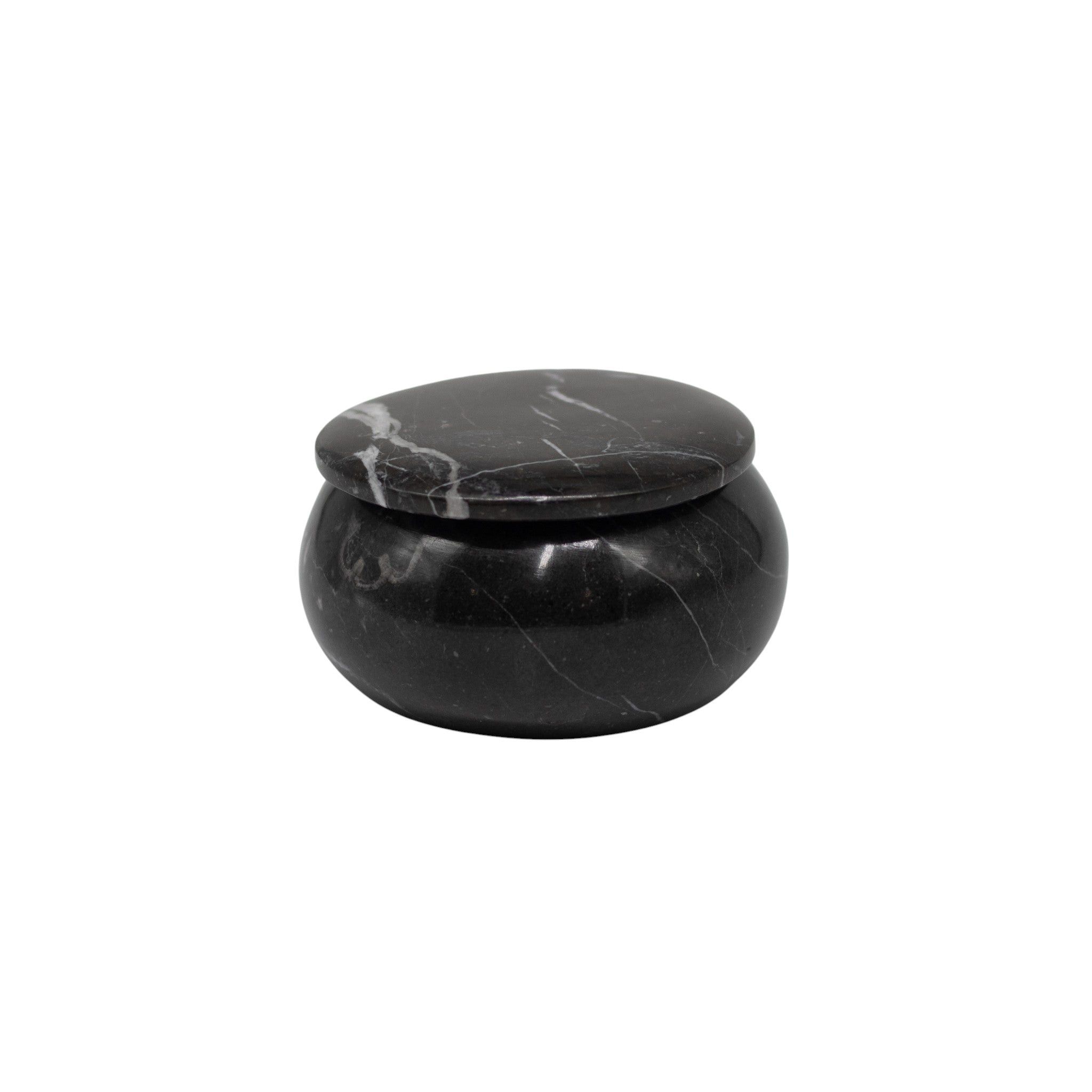 Alhajero Boleado de MÃ¡rmol Negro â€“ 10 cm