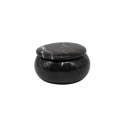 Alhajero Boleado de MÃ¡rmol Negro â€“ 10 cm
