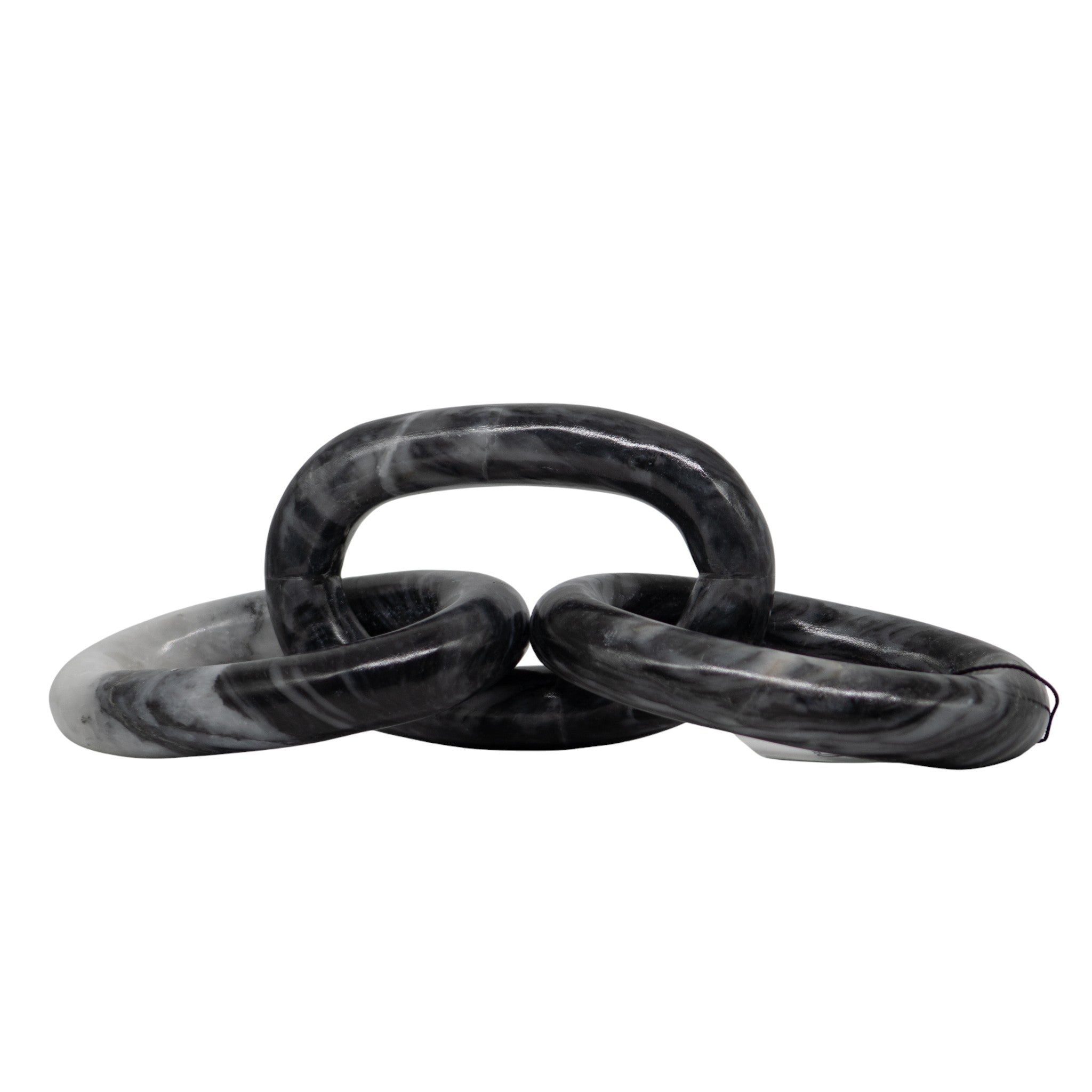 3 Eslabones de MÃ¡rmol Negro â€“ 30 cm