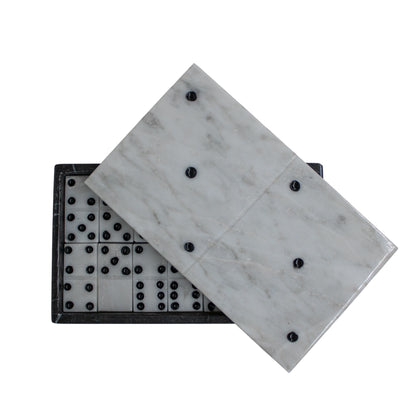 Domino Cremino Plano de Mármol  17 cm Decorativo y Funcional