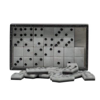 Domino Cremino Plano de Mármol  17 cm Decorativo y Funcional