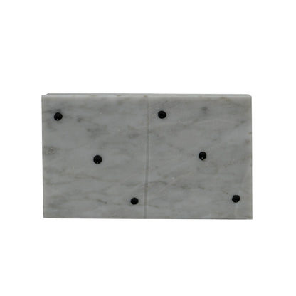 Domino Cremino Plano de Mármol  17 cm Decorativo y Funcional