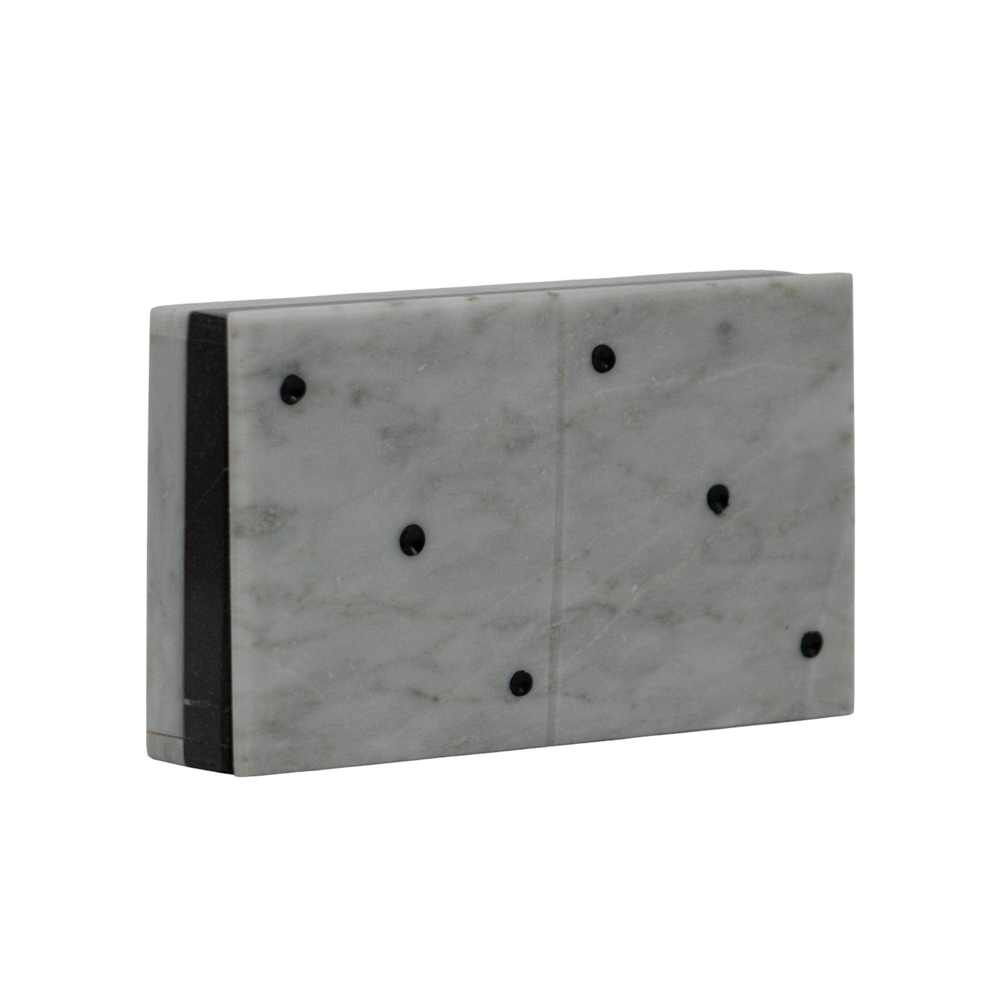 Domino Cremino Plano de Mármol  17 cm Decorativo y Funcional