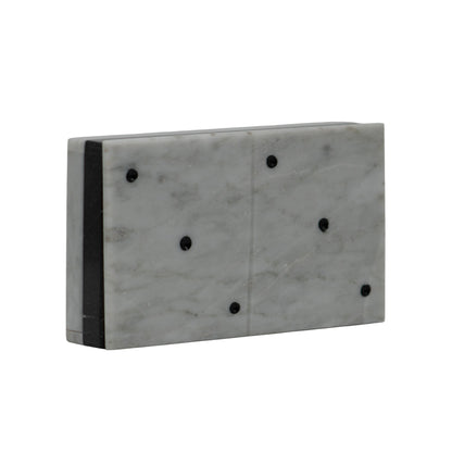 Domino Cremino Plano de Mármol  17 cm Decorativo y Funcional