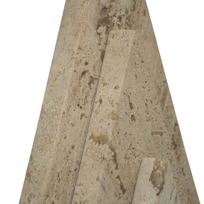 Pino Triple de Mármol Travertino Claro  25 cm