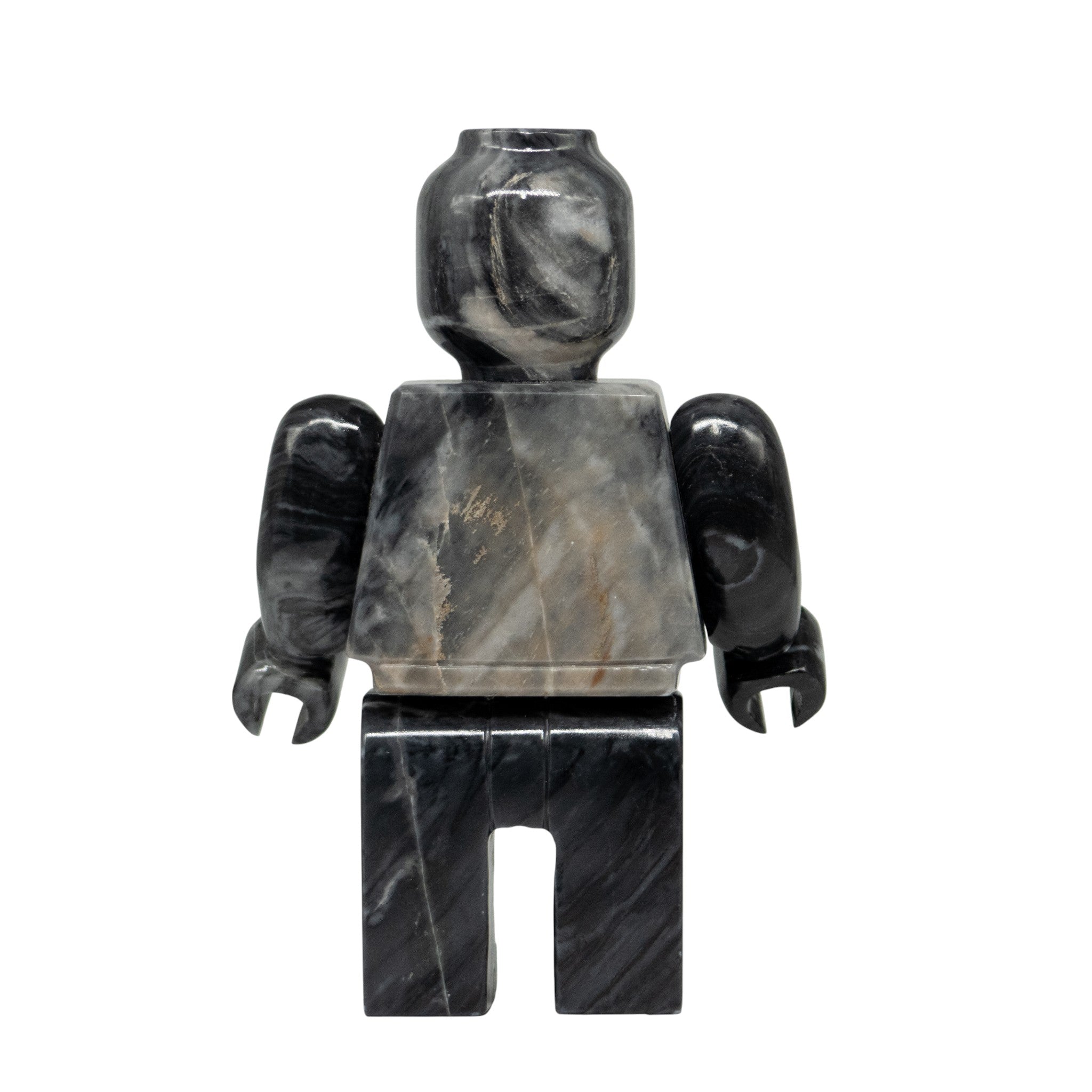 Figura Decorativa Mazahua en Mármol Gris  25 cm
