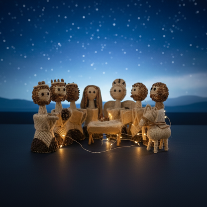Nacimiento de Yute con Granos â€“ 25 cm
