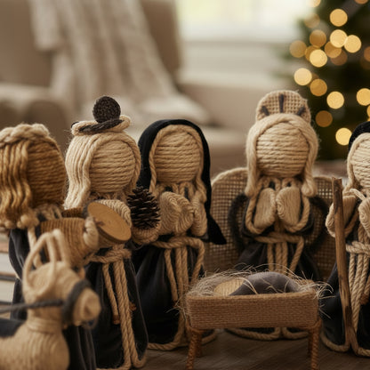 Nacimiento de Yute Gris â€“ 15 cm