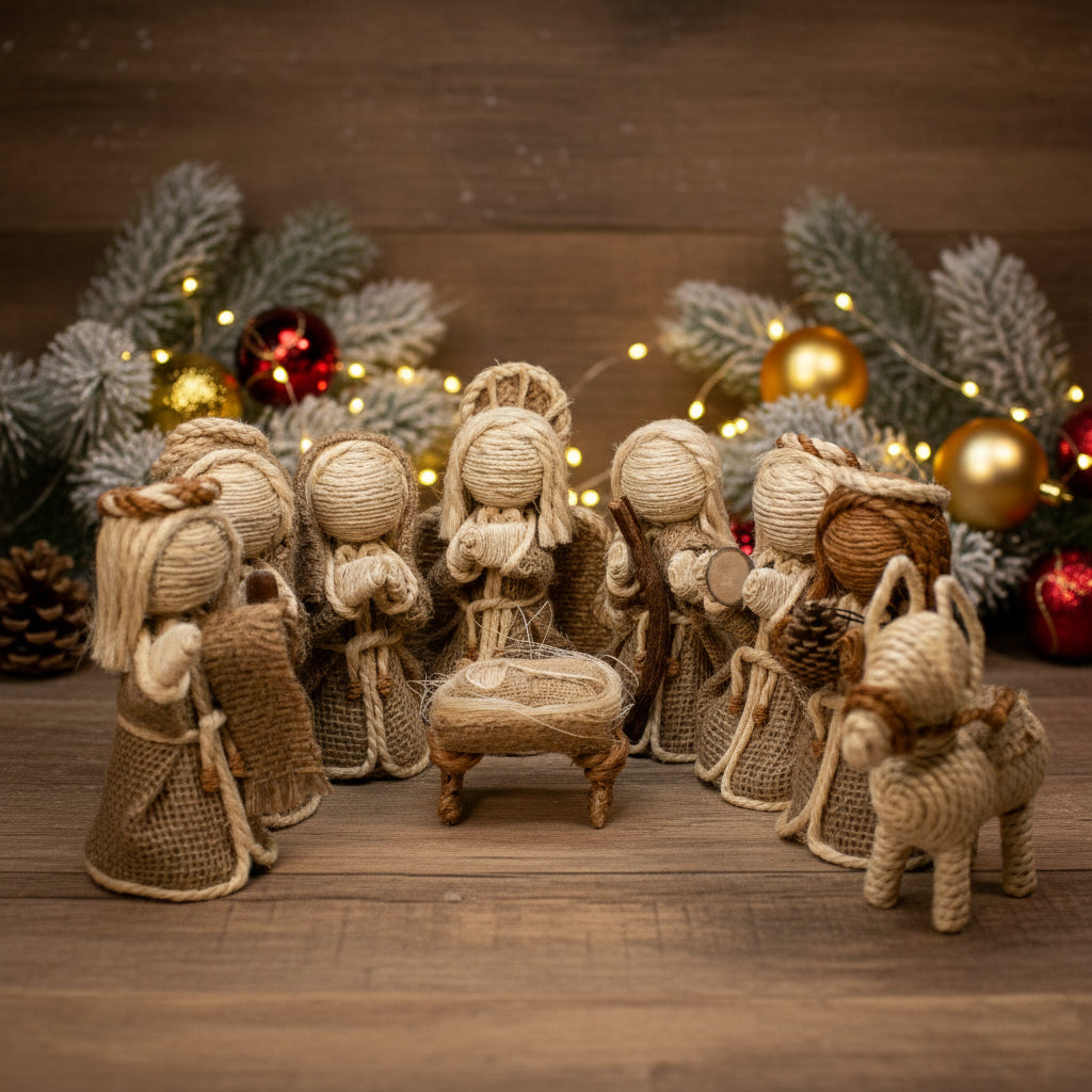 Nacimiento de Yute Natural â€“ 15 cm