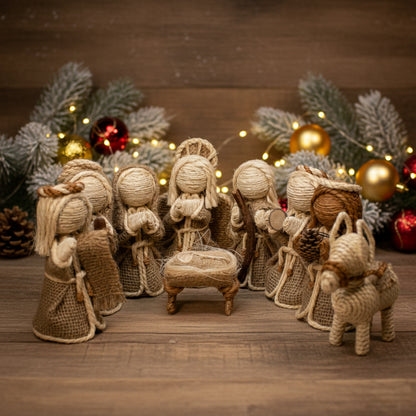 Nacimiento de Yute Natural â€“ 15 cm