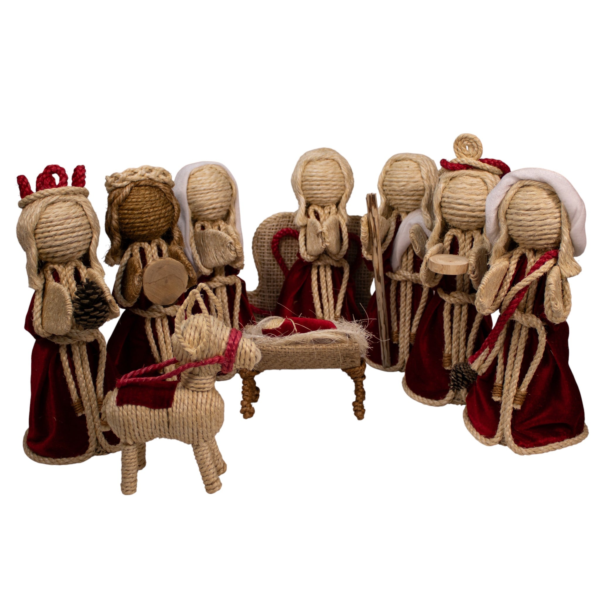 Nacimiento Rojo de Yute 25 cm
