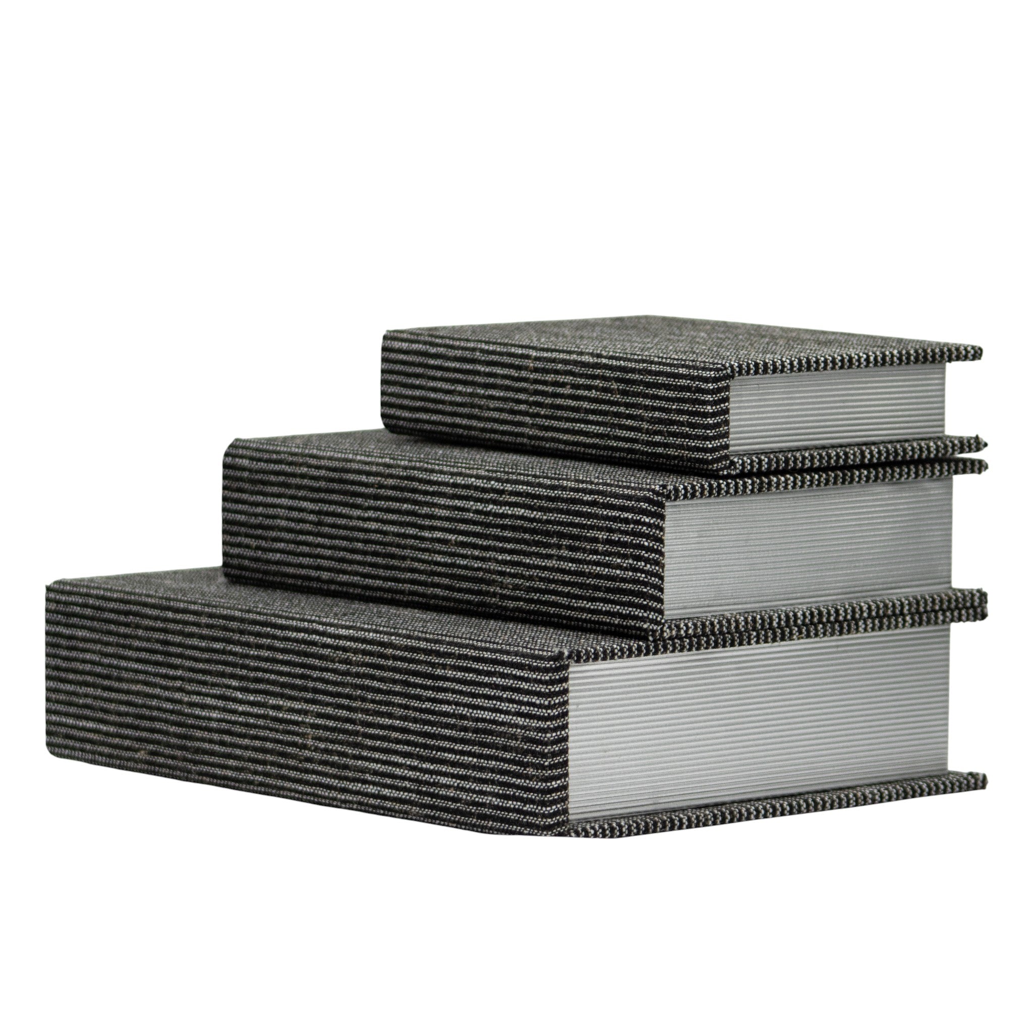 Set de 3 Libros Decorativos Luci Gris Guarda Libros