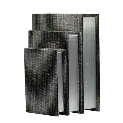 Set de 3 Libros Decorativos Luci Gris Guarda Libros