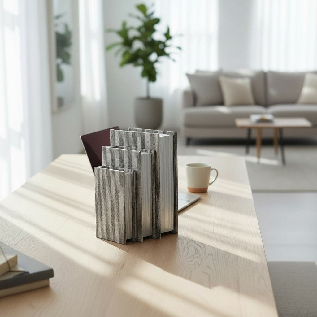 Set de 3 Libros Decorativos Mave Gris Guarda Libros