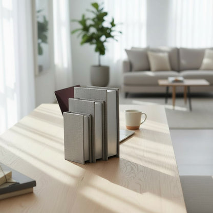 Set de 3 Libros Decorativos Mave Gris Guarda Libros
