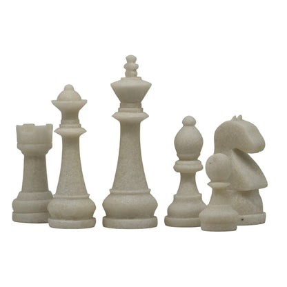 Set de Ajedrez Angie  6 Piezas Decorativas de Resina - 12 cm