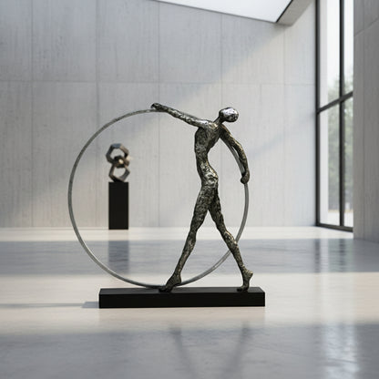 Hombre Gimnasia Negro Metal