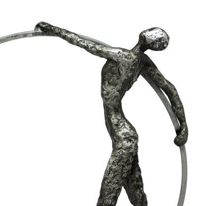 Hombre Gimnasia Negro Metal