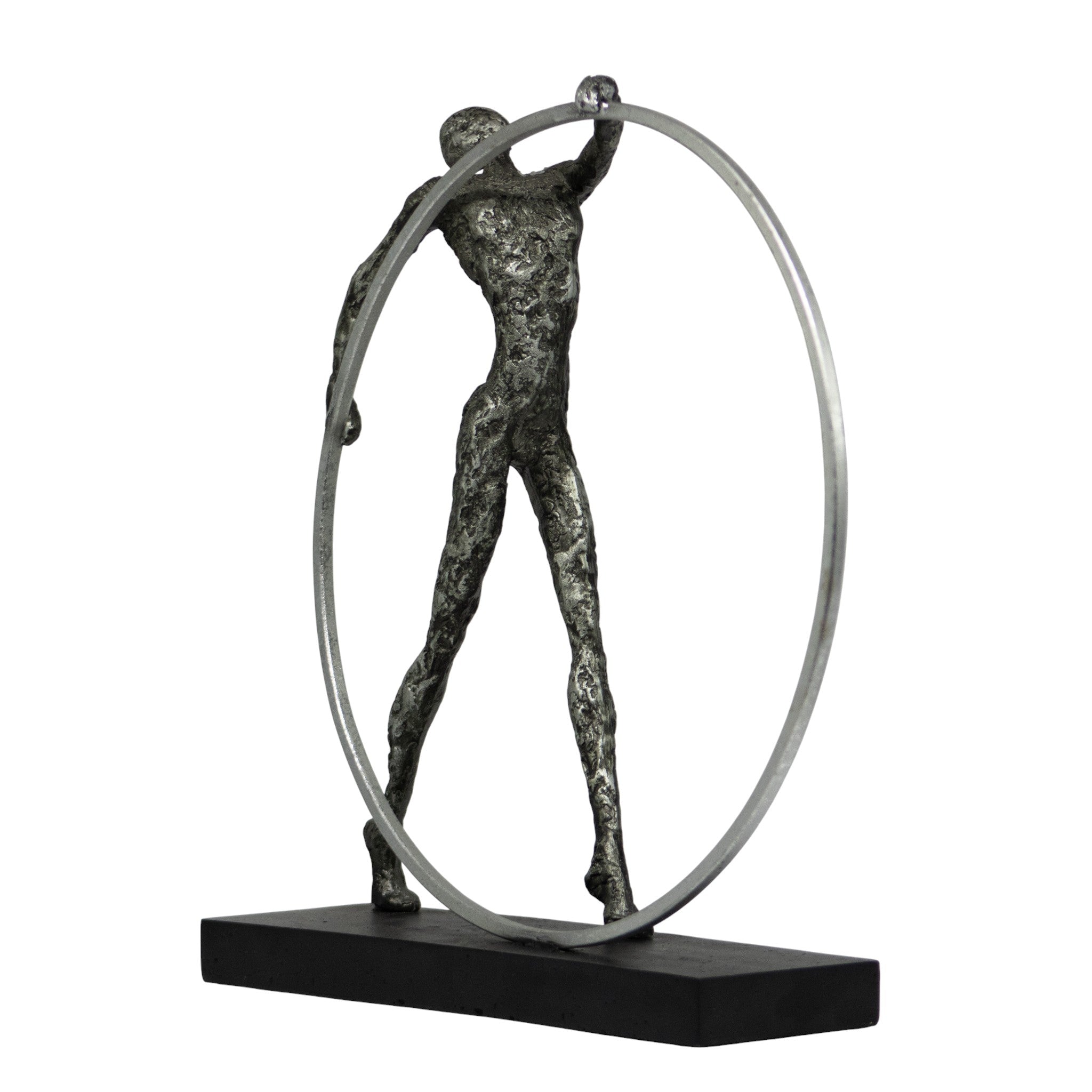 Hombre Gimnasia Negro Metal