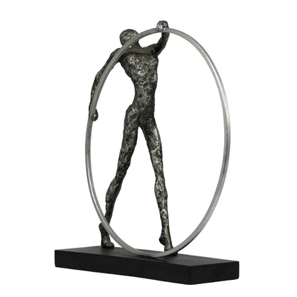 Hombre Gimnasia Negro Metal