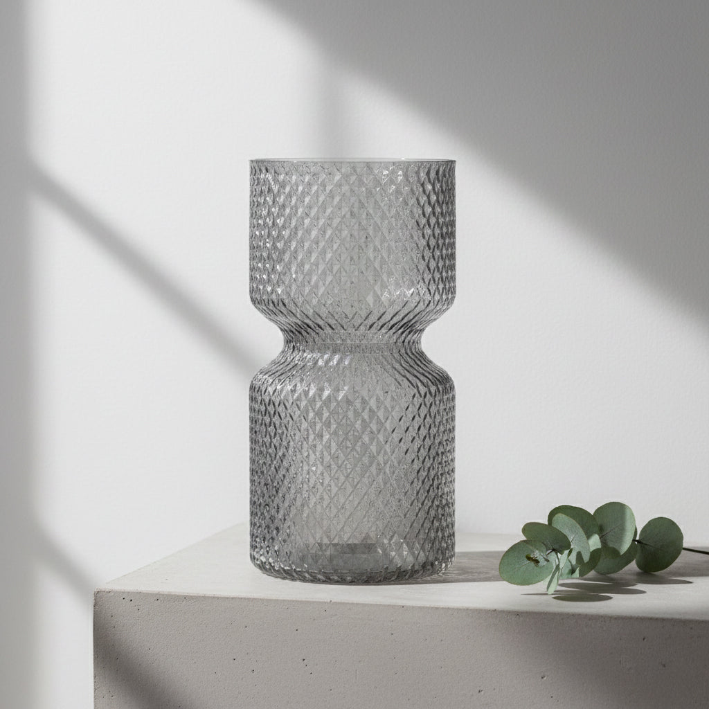 Florero ArlÃ©s 25 Cm Humo