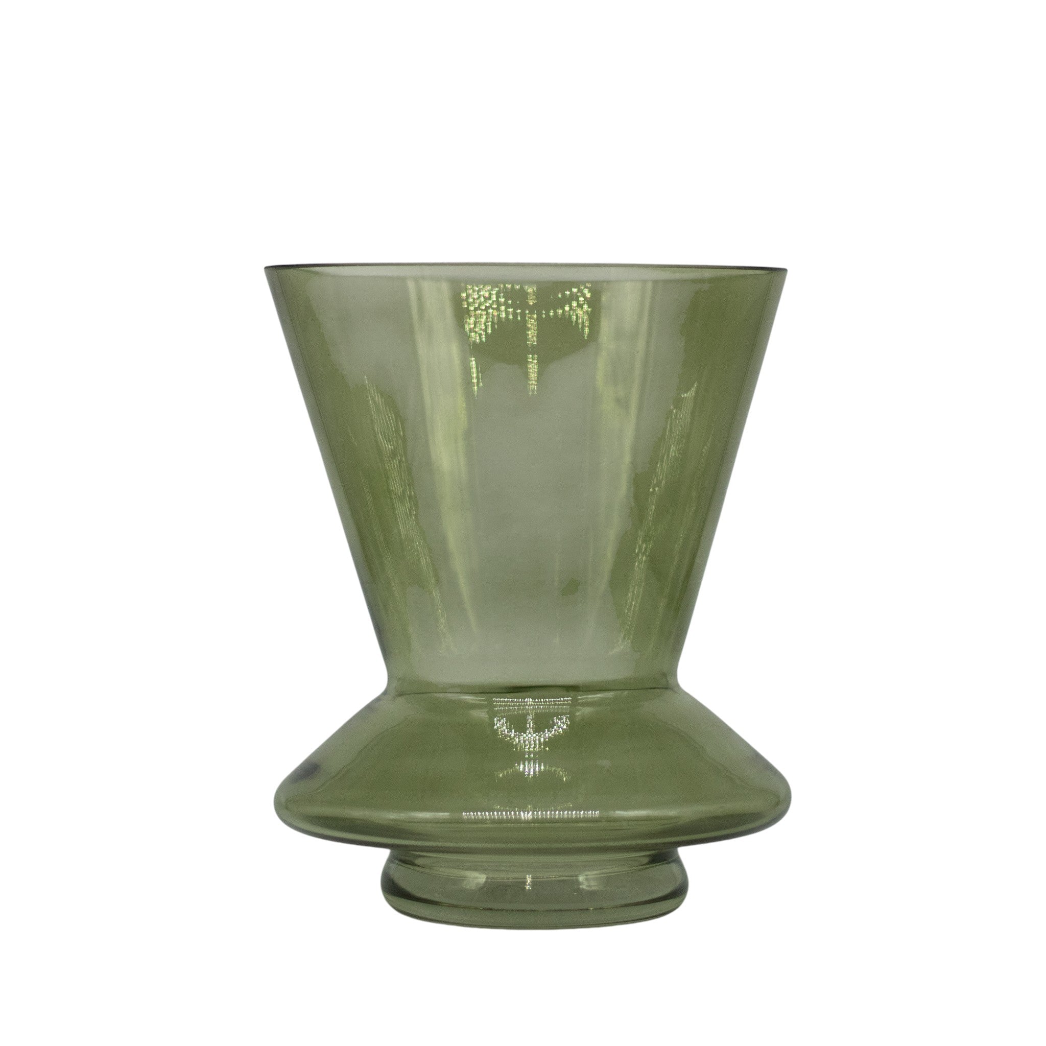 Florero De Cristal Monett Ch Verde