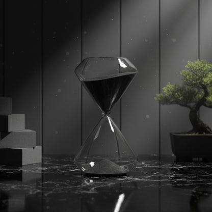 Reloj De Arena Geo Negro 30 Min