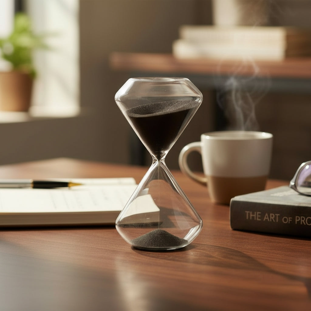 Reloj De Arena Geo Negro 30 Min