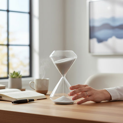 Reloj De Arena Geo Blanco 30 Min