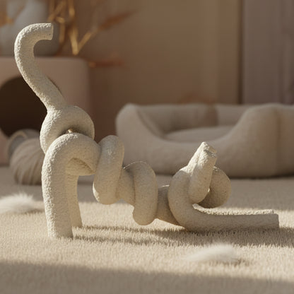 Figura Decorativa Arian Gato Estirándose 66 cm