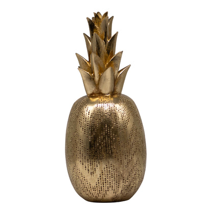 Figura Piña Cerámica Dorado