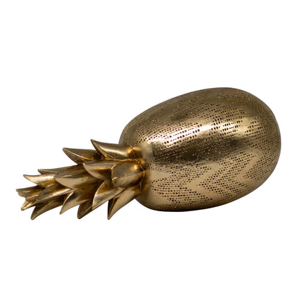 Figura Piña Cerámica Dorado