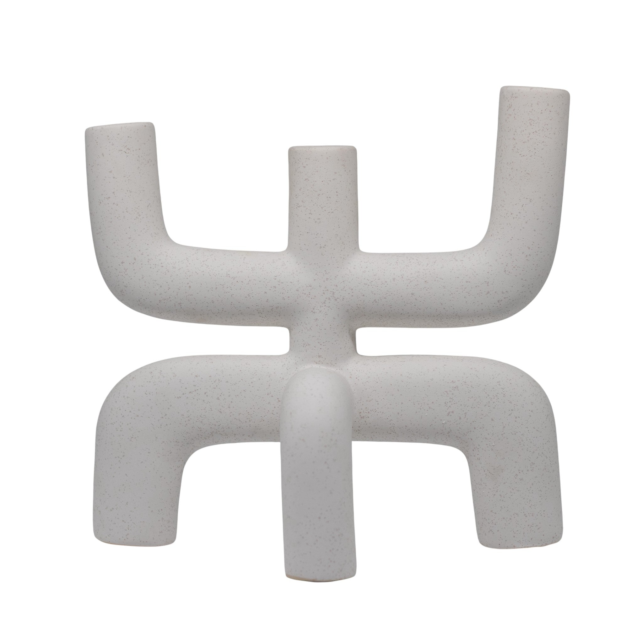 Portavela Caelia Ceramica Blanco
