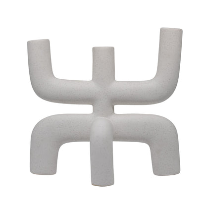 Portavela Caelia Ceramica Blanco