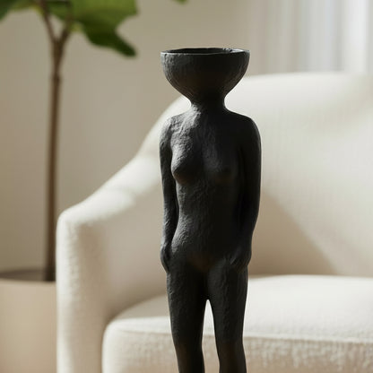 Cuerpo Farid Negro  13*38*13 cm  Cerámica