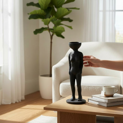 Cuerpo Farid Negro  13*38*13 cm  Cerámica