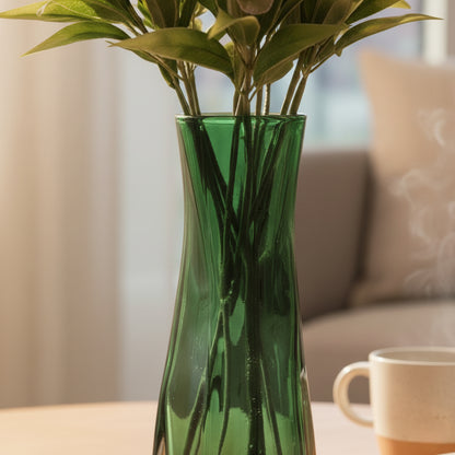 Florero Robin Chico Verde 7Ã—7Ã—19 cm â€“ Vidrio Decorativo