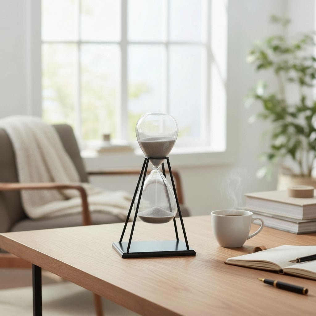 Reloj de Arena Armeen con Base MetÃ¡lica â€“ 30 Minutos
