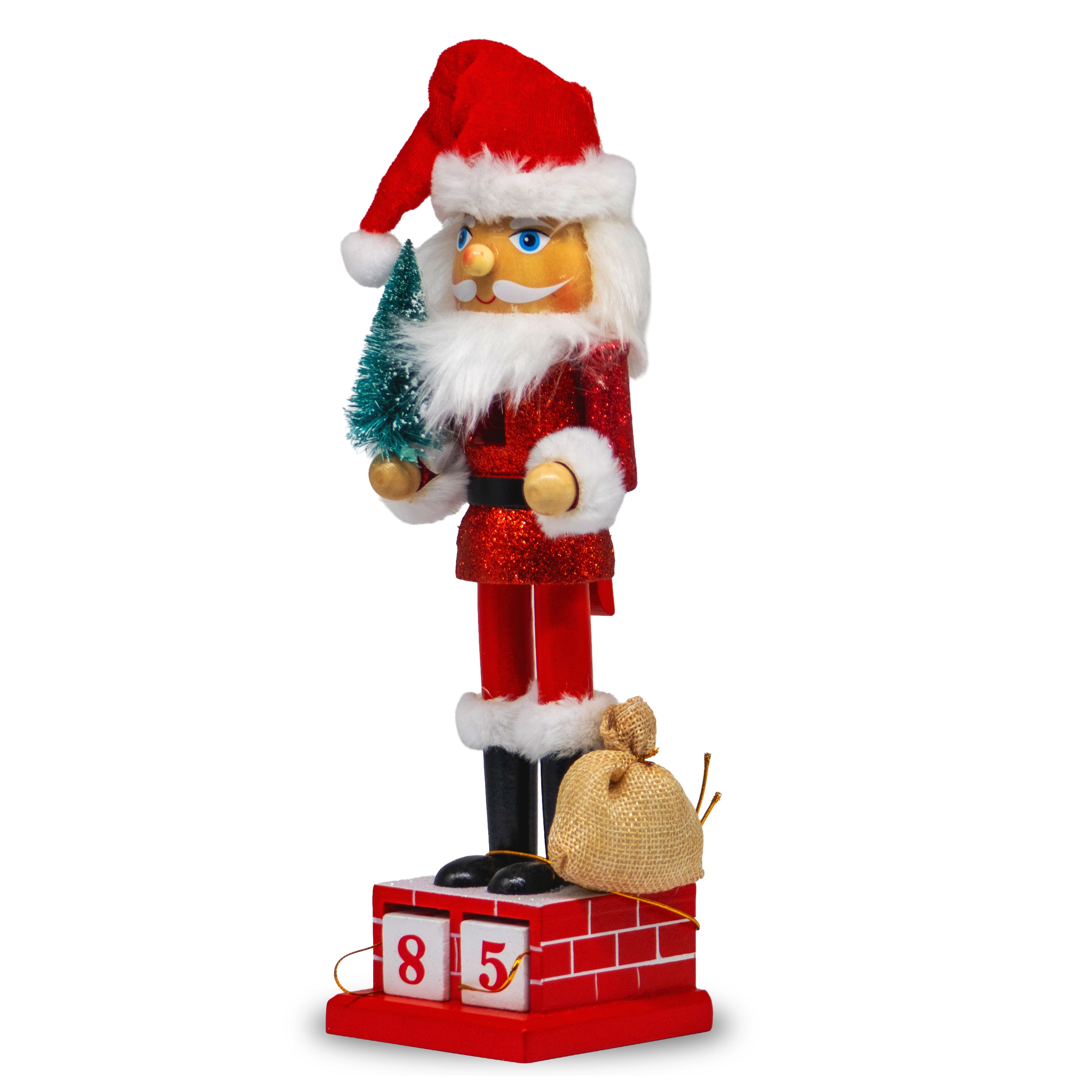 Cascanueces Santa Claus Rojo â€“ 30 cm