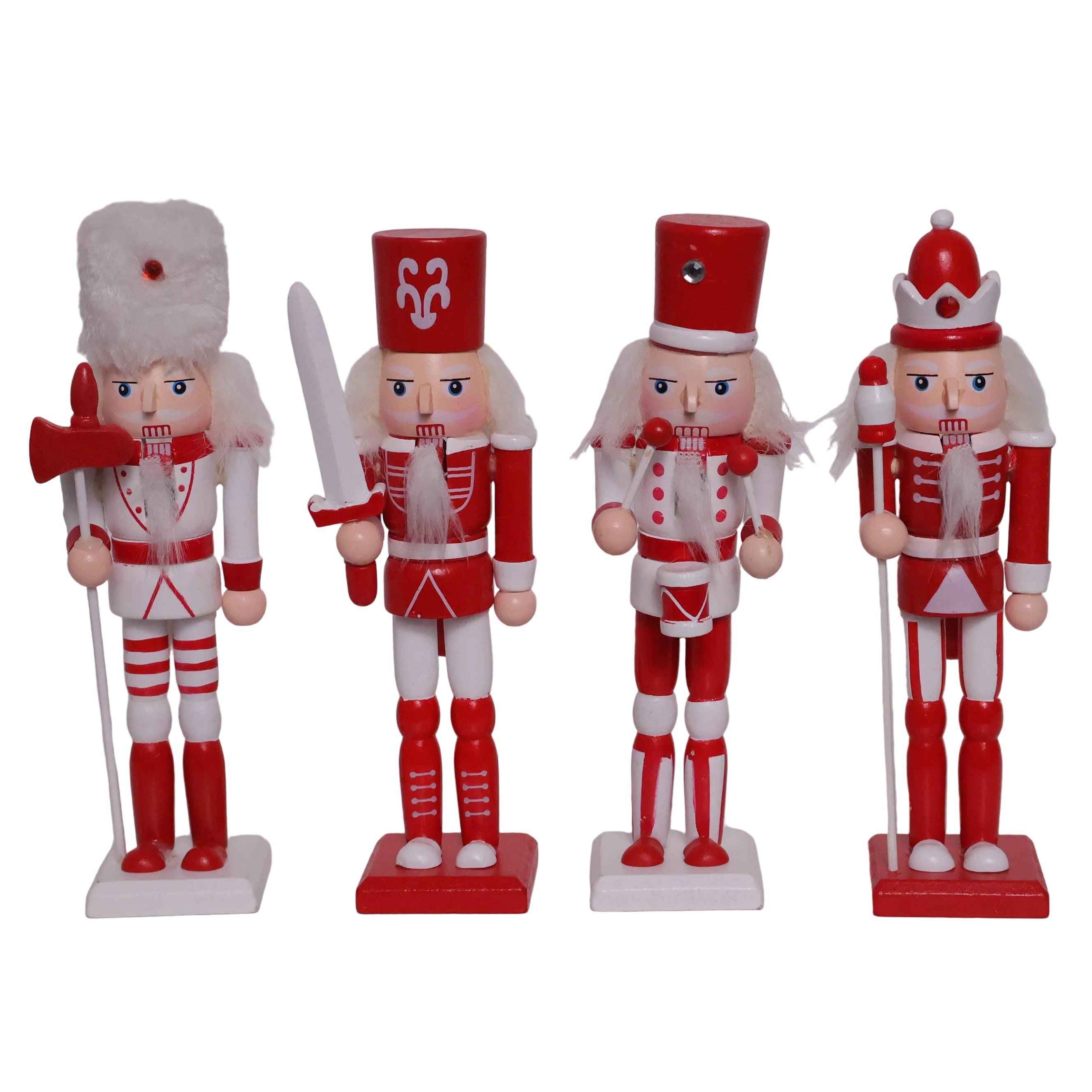 JGO DE 4 CASCANUECES BCO ROJO
