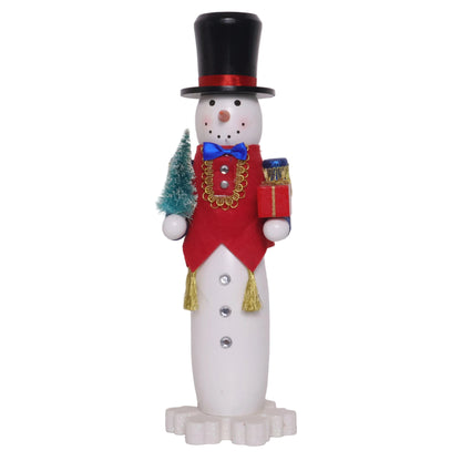 Cascanueces Muñeco De Nieve Blanco
