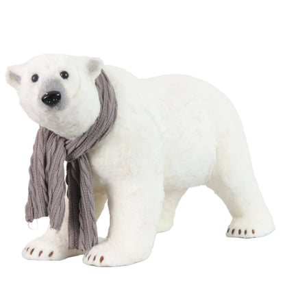 OSO CAMINANDO BLANCO BUFANDA 44CM